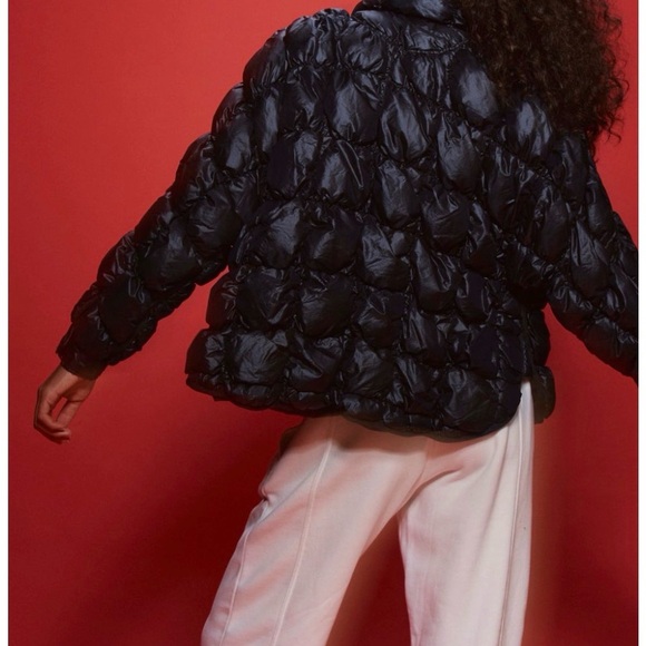 Free People Pippa Black Puffer Jacket - Picture 2 of 4